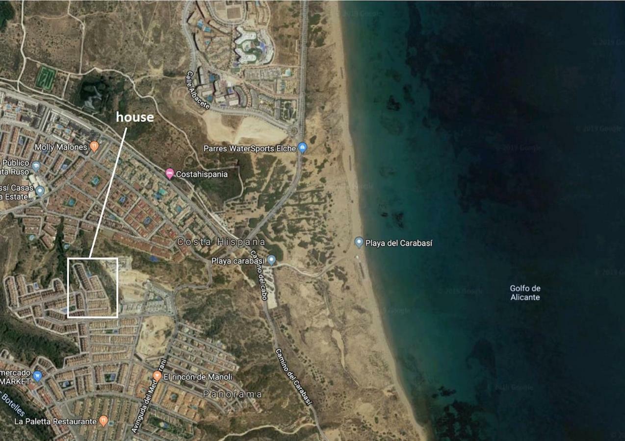 Bungalow Con Terraza, Piscina Y Vistas Al Mar Gran Alacant Kültér fotó